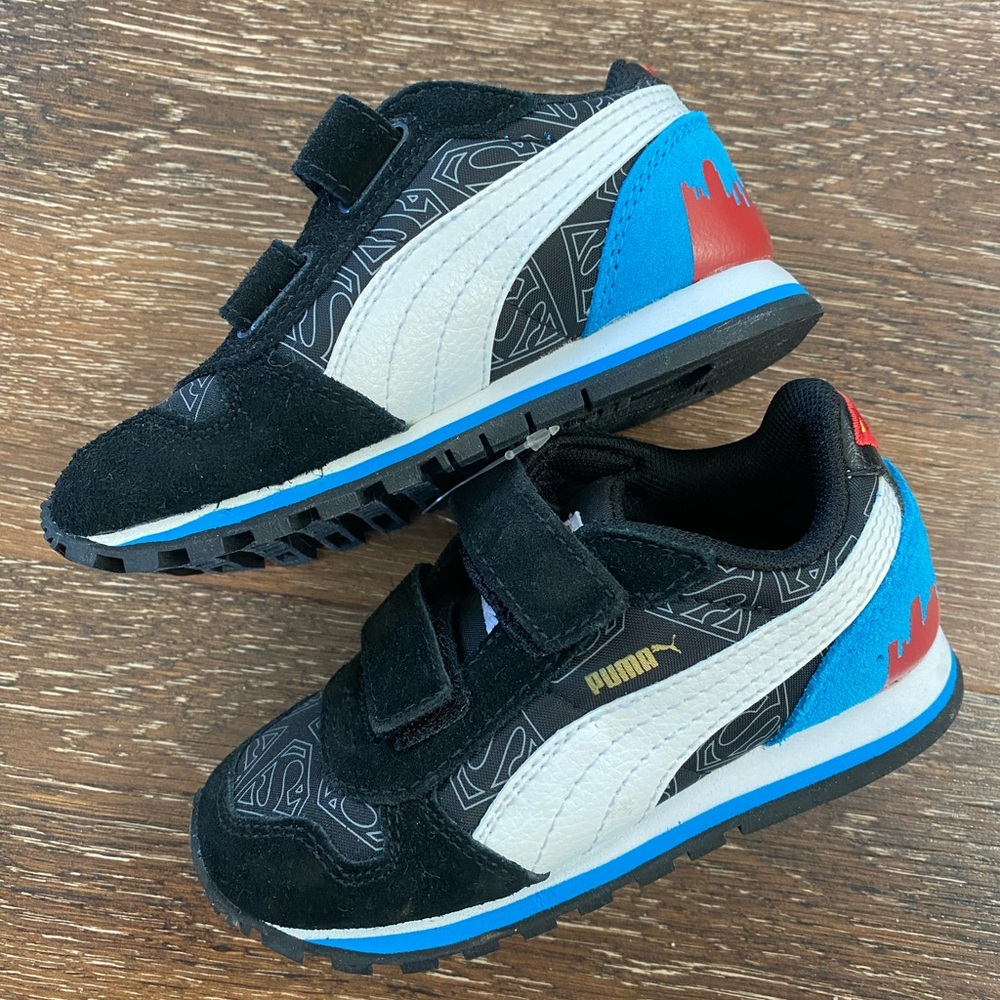Size 8 toddler Puma Superman